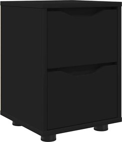vidaXL Noptieră cu sertar Negru 30,5 x 30 x 43 cm Lemn compozit