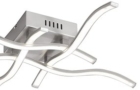 Lustră LED aplicată WAWE 4xLED/4,6W/230V crom mat Leuchten Direkt 15131-55