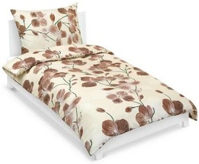 Bellatex Lenjerie de pat din bumbac Zahrada bej,140 x 200 cm, 70 x 90 cm