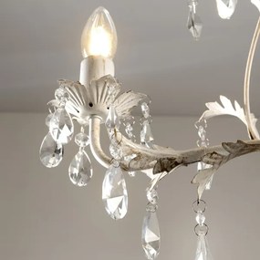 ONLI - Candelabru TERESA cu lanț, 3x E14, 6W, 230V, alb