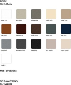 Ghiveci plante design decorativ modern exterior / interior GATSBY PRISMA 40x40x40cm