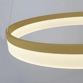 Lustra LED circulara suspendata Ara 60cm, Gold