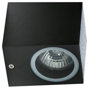 Aplică de exterior RIMINI 1xGU10/35W/230V IP54 pătrată Azzardo AZ4267