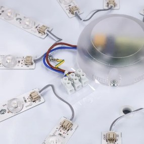 Brilagi - Corp de iluminat LED dimabil ALSON LED/72W/230V 3000-6500K stejar Ø 78 cm + telecomandă