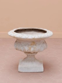 Jardinieră de exterior din oxid de magnesiu și fibră de sticlă, H49 cm, "Florence"