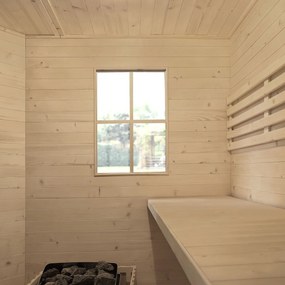 Vonkajšia sauna Eldur s 8 kW ohrievačom & príslušenstvom