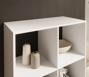 Bibliotecă, 80x120 cm, Lenti, ADRK Furniture (Culoare: Alb)