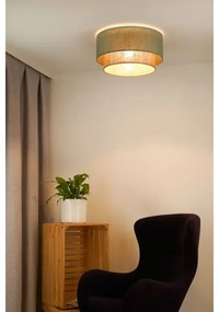 Plafonieră Duolla BOHO 1xE27/15W/230V d. 45 cm verde/maro