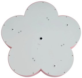 Plafonieră pentru copii roz și alb - Lucille