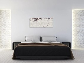 Tablou cu perete și buchet (120x50 cm)