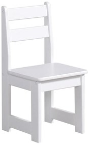 Scaun din lemn de pin pentru copii Pinio Baby, alb