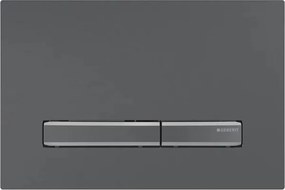 Clapeta de actionare Geberit Sigma50 crom - negru finisaj periat