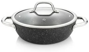 Tigaie adâncă cu capac Tescoma PRESIDENT Stone, 24 cm, 24 cm