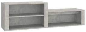 Pantofar, gri beton, 150x35x45 cm, lemn prelucrat Gri beton, 1