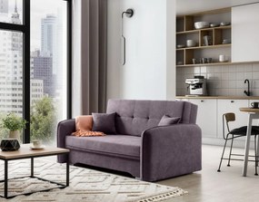 Canapea extensibila de doua locuri LAINE, mov deschis