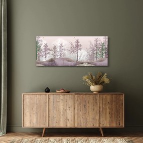 Tablou cu pădure (120x50 cm)