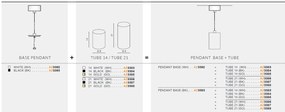 Pendul cu spot design modern PENDANT BASE Erebus 21 alb