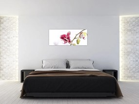 Tablou cu floarea de orhidee (120x50 cm)