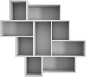 Raft PAROLA, alb, PAL melaminat, 116x15x104 cm