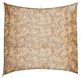 vidaXL Plasă de camuflaj cu geantă de depozitare, nisipiu, 521x493 cm