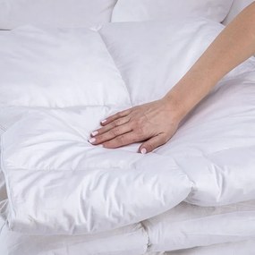 decoDoma Set matlasat cu pilotă 140 x 200 cm şi pernă 70 x 90 cm cu umplutură de pene