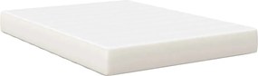 vidaXL Saltea de pat cu saltea Crem 140 x 190 cm țesătură
