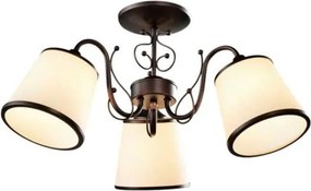 Candelabru Klausen Zamora 3 Maro Alb 55x55x27 cm, Corp Iluminat Clasic Elegant 3xE27 Ideal Living Dining, Design Metalic Durabil, Design Rafinat