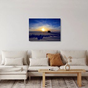 Tablou pe sticlă - peisaj polar (70x50 cm)