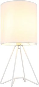 Globo 21734W - Lampă de masă TAMIAN 1xE14/40W/230V albă