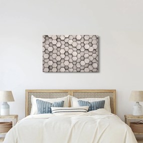 Tablou - Hexagoane design beton (90x60 cm)