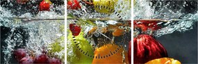 Tablou - Fructe (cu ceas) (90x30 cm)