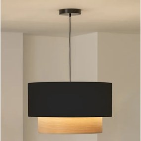 Brilagi - Lustră LED pe cablu CERIA 1xE27/40W/230V Ø 50 cm negru/bej
