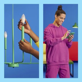 SET 3x LED RGBW C37 E14/4,9W/230V 2200-6500K CRI90 Wi-Fi WiZ dimabil