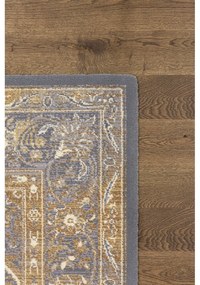 Covor gri-bej din lână 133x180 cm Zana – Agnella