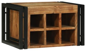 vidaXL raft pentru vin 46x35x27.5 cm Lemn Solid din Acacia