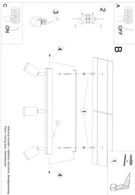 Spot Sollux SL.1293 VERDO 3xGU10/10W/230V negru