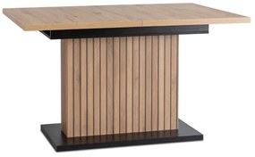 JAKS Masă extensibilă 130 - 180 cm stejar artisan negru Giant