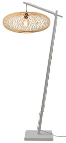 Lampadar eco din bambus Cango L white/60x25 nat