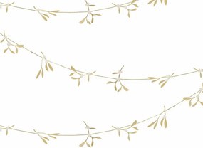 Ghirlanda de Craciun GOLD MISTLETOE 5 m, aurie