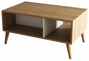 Măsuță de conferință Exxen Oak and White