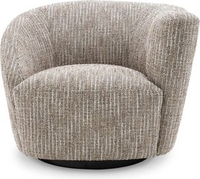 Fotoliu pivotant design elegant LUX Colin right, bej mademoiselle 115433 HZ