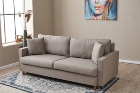 Canapea trei locuri Evelyn (Crem). 1073293