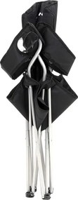 Scaune de camping NOMAD, set 2 buc., negru SongmicsHome