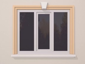 Ancadrament fereastra exterior FP126 dimensiuni 140x56x2000mm