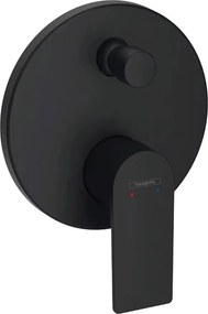 Baterie cada - dus incastrata Hansgrohe Rebris E negru mat