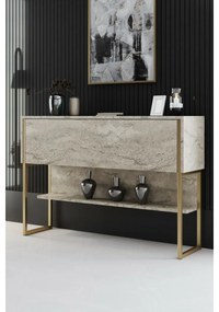 Comodă Luxe Travertine and Gold