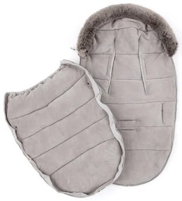 PETITE&MARS - Set sac de iarnă pentru copii 4 în 1 COMFY + mănuși pentru cărucior FURRY Mocha