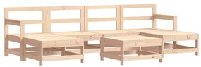 3186375 vidaXL Set mobilier de grădină, 7 piese, lemn masiv de pin