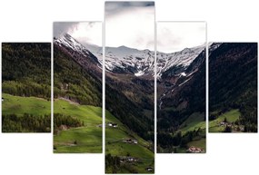 Tablou - Valea la poalele munților (150x105 cm)