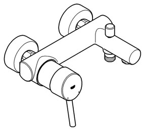 GROHE 32211001 - Baterie pentru cadă CONCETTO DN 15, crom lucios